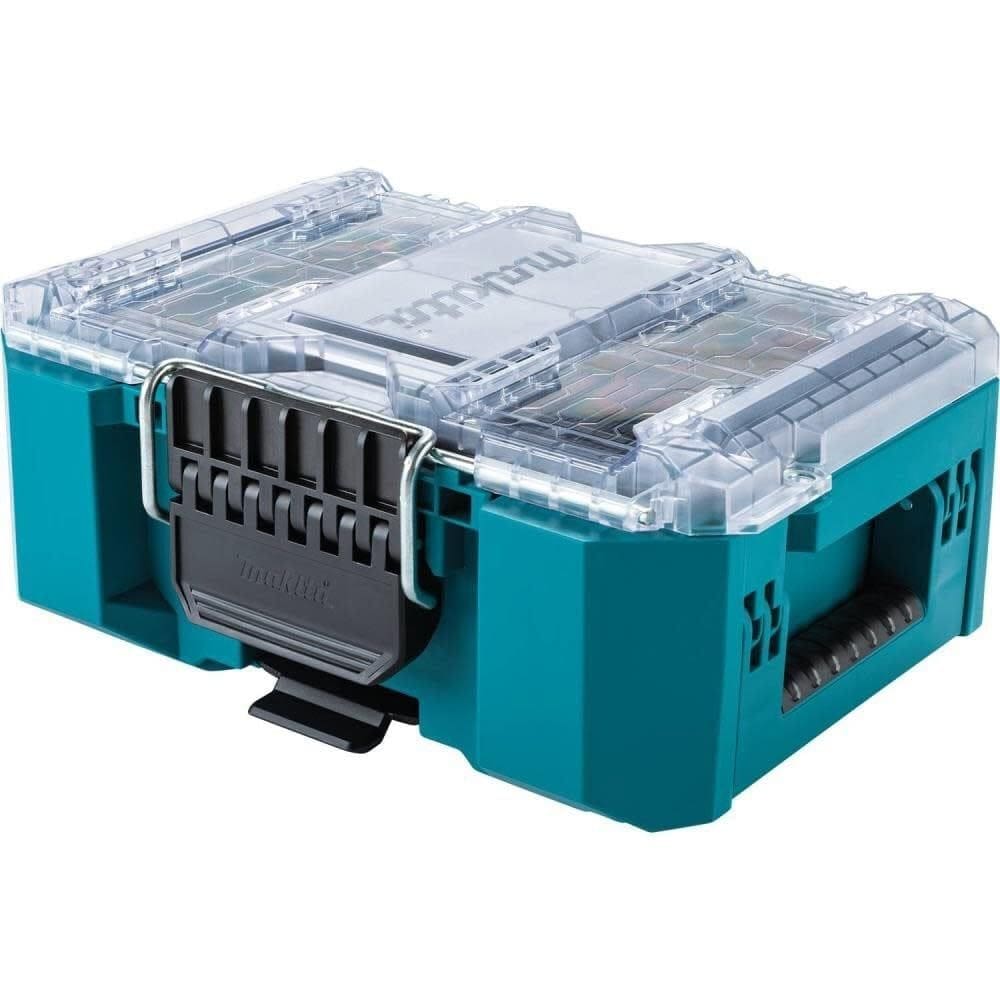 Caixa de ferramentas portátil Makita DEEP Compact Organizer com fechadura de metal