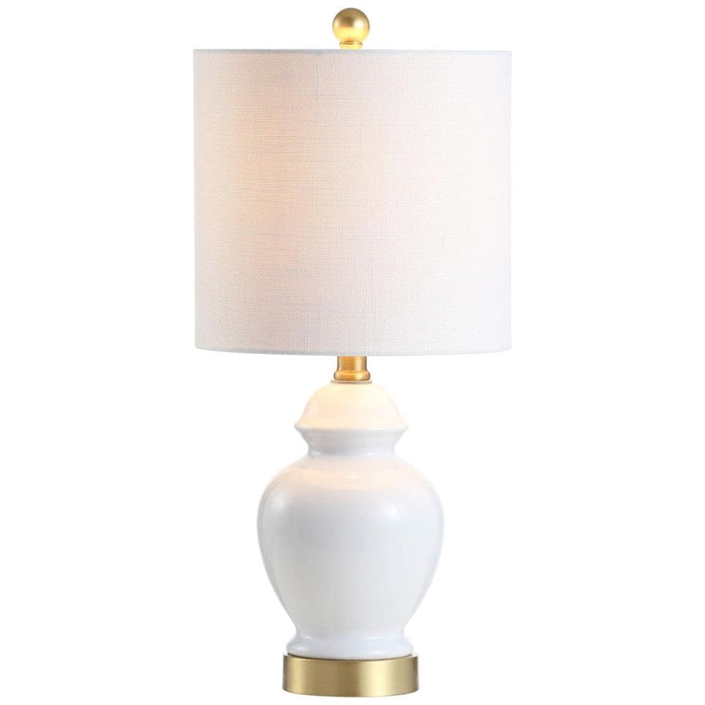 Abajur Luminária de Mesa em Cerâmica, Estilo Clássico Francês com 50 cm de Altura para Quarto, Sala de Estar e Escritório, 110V 40W