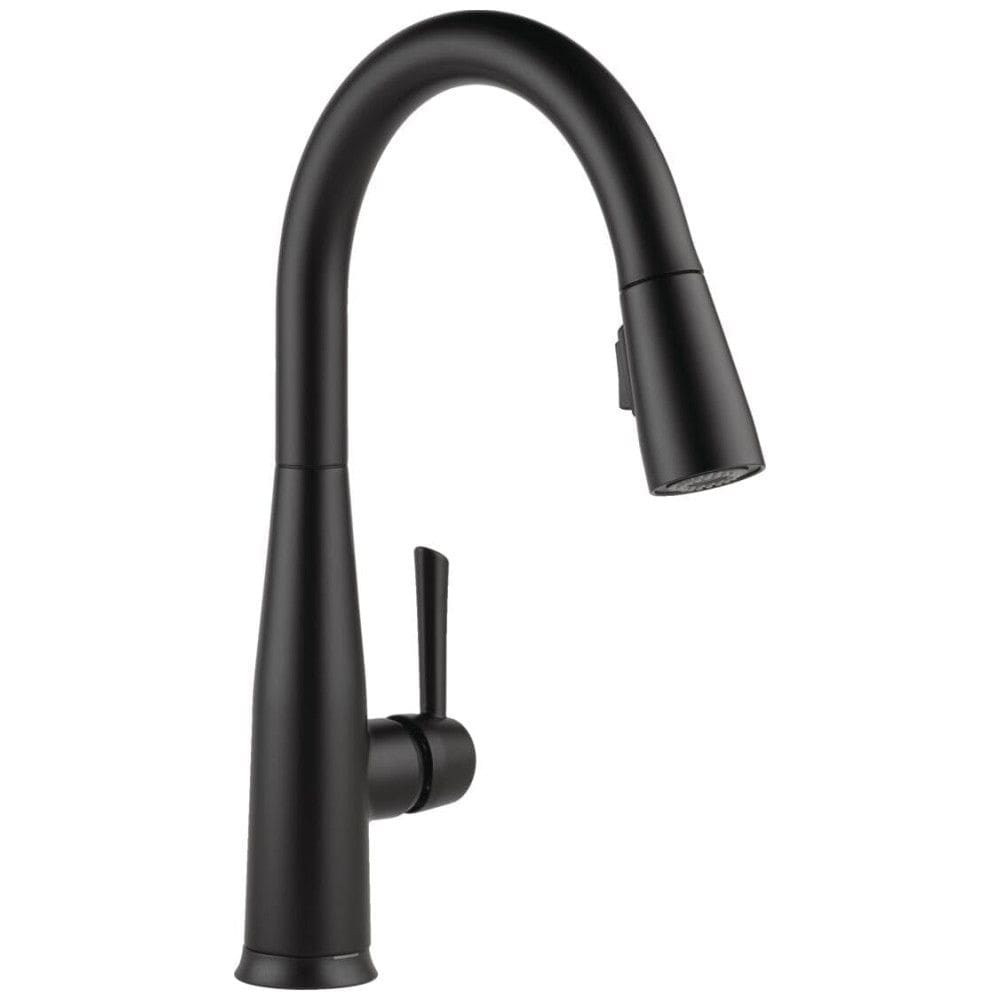 Torneira Cozinha com Tecnologia Touch2O e Pulverizador Pull Down, Delta Faucet 9113T-BL-DST, Preto Fosco