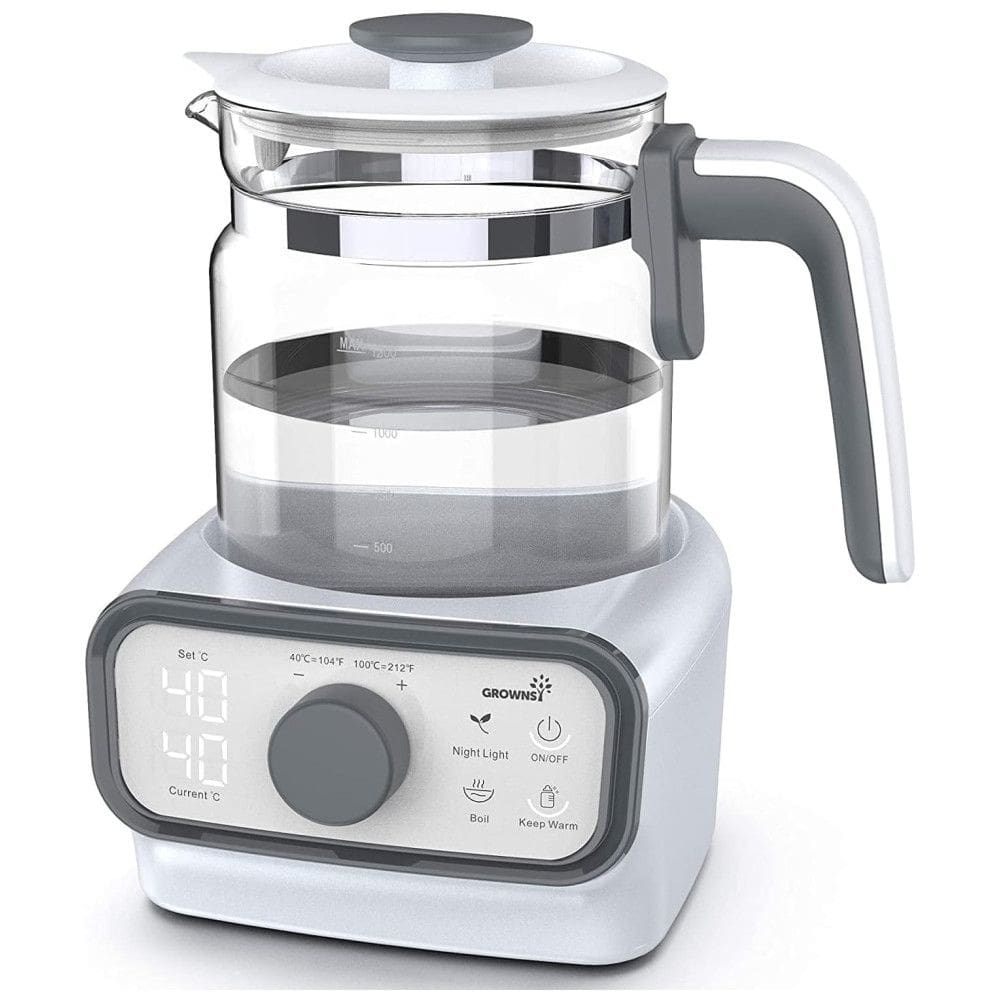 Aquecedor de Água para Mamadeira s 1.3L com Controle de Temperatura, 110v, GROWNSY K113, Branco