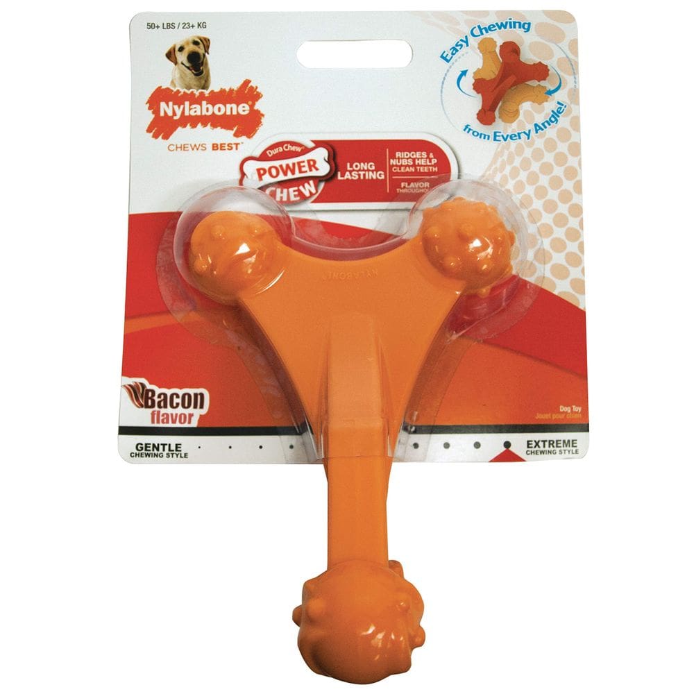 Toy Chew Toy Nylabone Power Chew Axis Bone para cães GG
