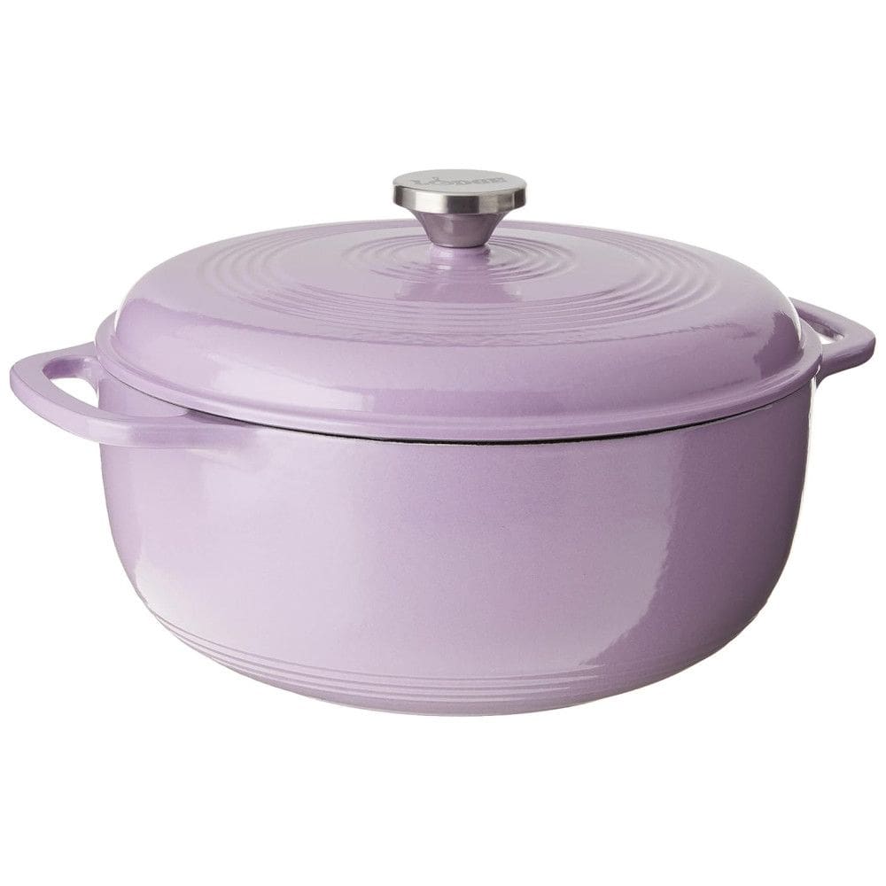 EC6D34 Panela de Ferro Fundido 6 Litros Forno Holandês Esmaltado e Antiaderente, LODGE EC6D90, Lilás