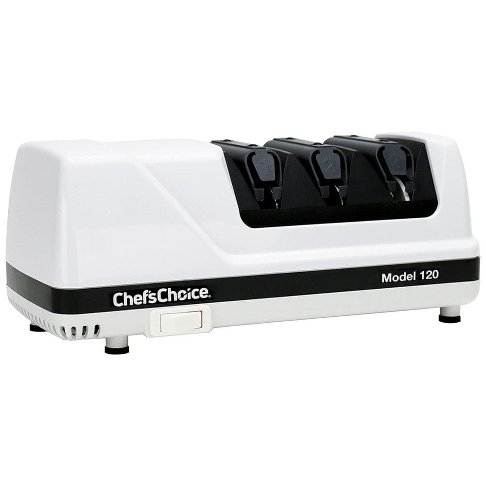 Afiador Elétrico de Facas e Tesouras com 3 Estágios, 110v, CHEFSCHOICE 0120000, Branco