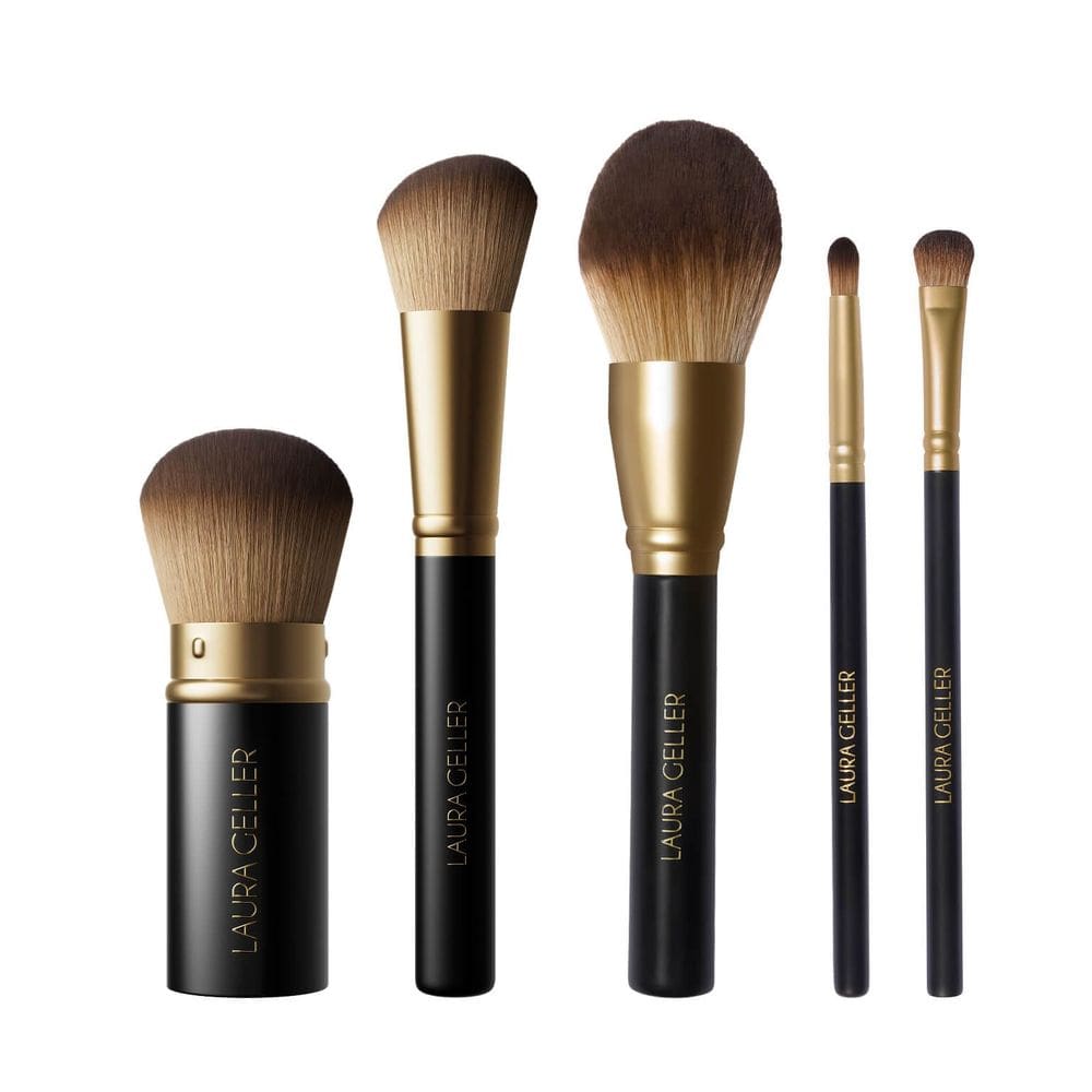 Conjunto de pincéis de maquiagem LAURA GELLER NEW YORK 5 peças para rosto inteiro