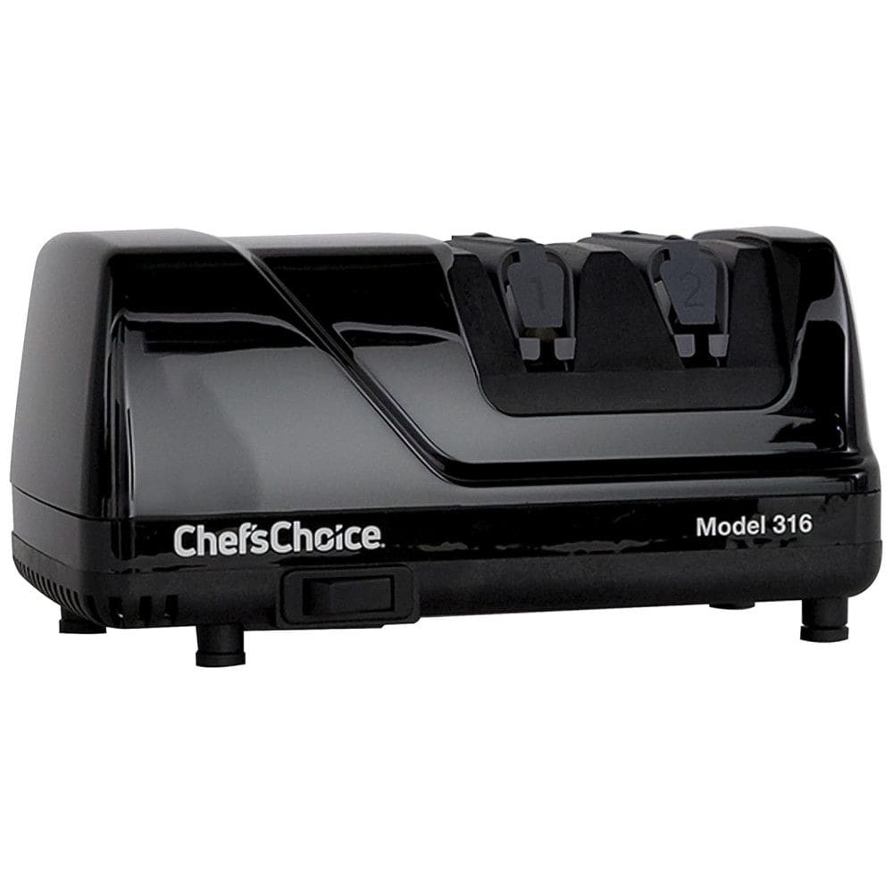 Afiador Elétrico de Facas e Tesouras com 2 Estágios, 110v, CHEFSCHOICE 0316000, Preto