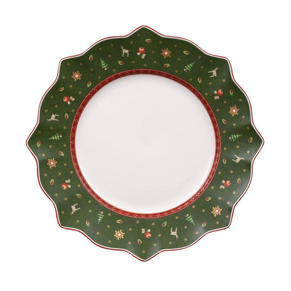 Prato Natal para Jantar de 27 cm, Elegância e Praticidade em Sua Mesa com Formato Redondo e Material de Porcelana Premium, Rosenthal