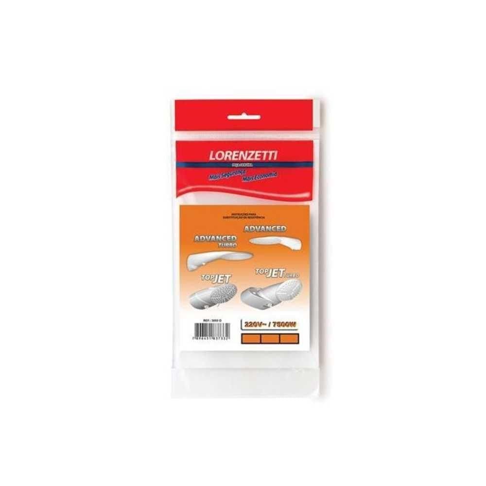 Resistência Chuveiro Lorenzetti Advanced Top Jet 4t E Turbo 3055-q - 127v~5500w