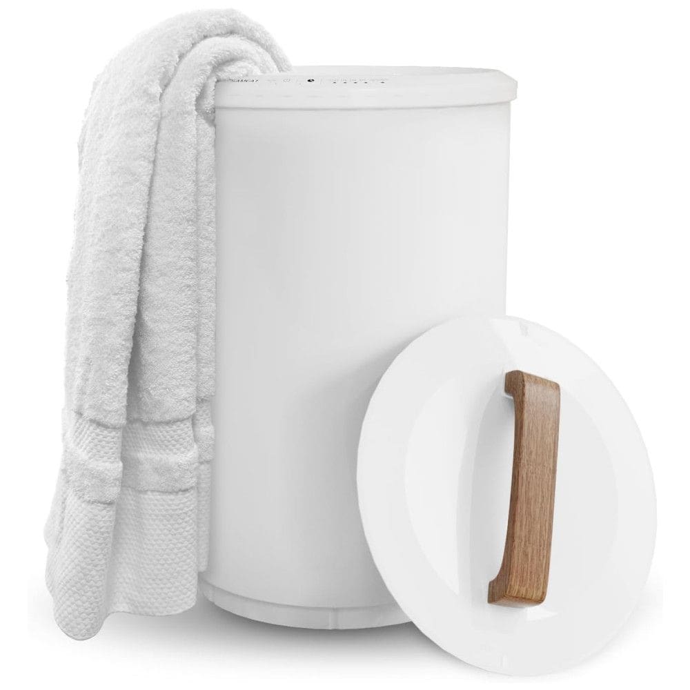 Aquecedor de Toalha Elétrico para 2 Toalhas Grandes com Desligamento Automático e 4 Configurações de Temporizador, 110V, SAMEAT TW-ST1912