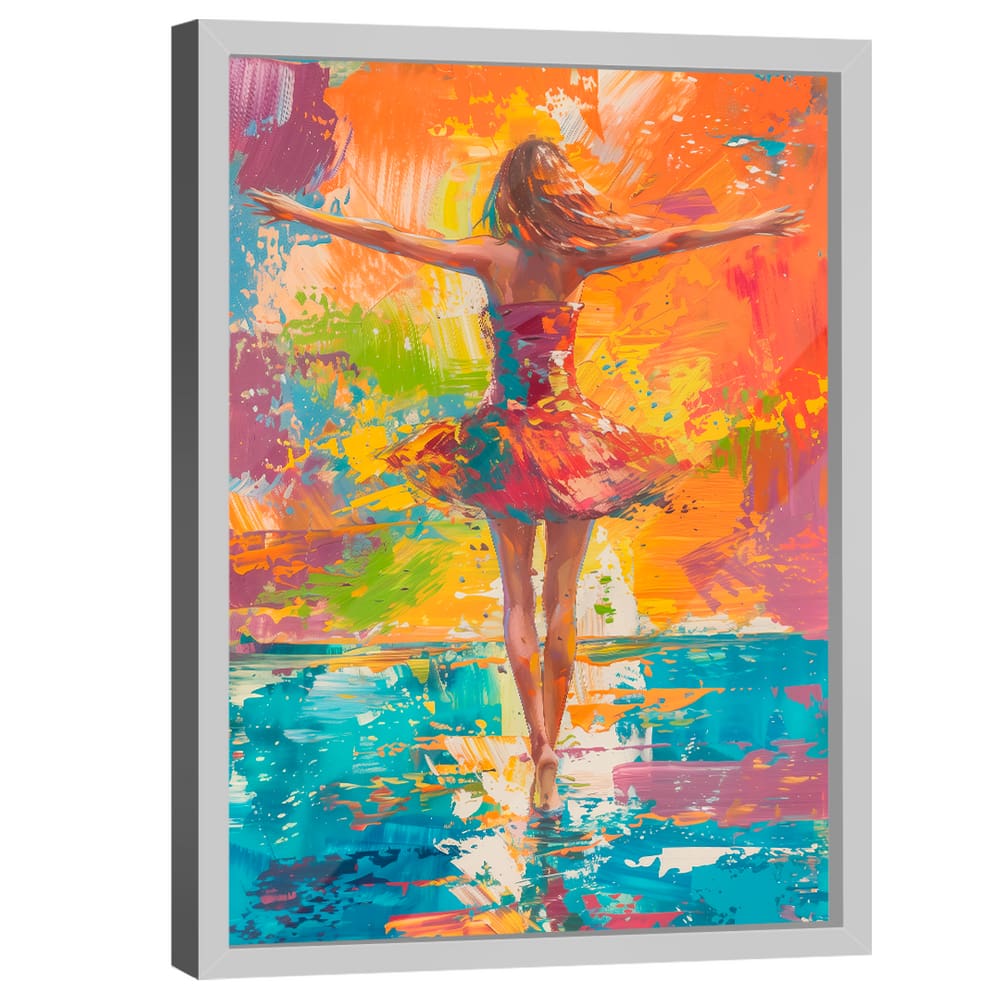 Quadro Decorativo Bailarina Estilo Pintura