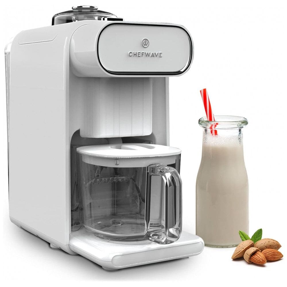 Máquina Automátia para Produção de Leite Vegetal como Soja e Amêndoa e Outros, Branca, 110v, CHEFWAVE, Branco