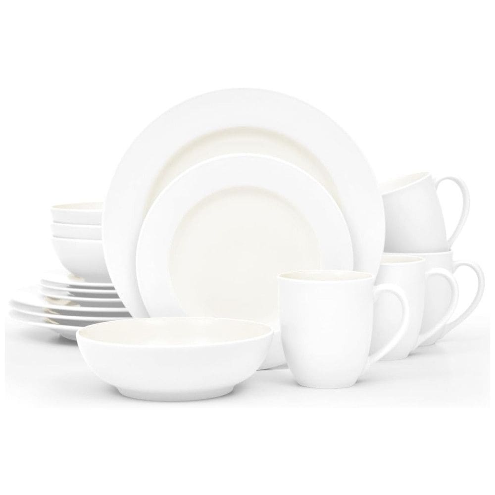 Aparelho de Jantar para Todas as Ocasiões, Elegância e Sofisticação para Sua Mesa com 16 Peças, Formato Redondo e Material de Cerâmica