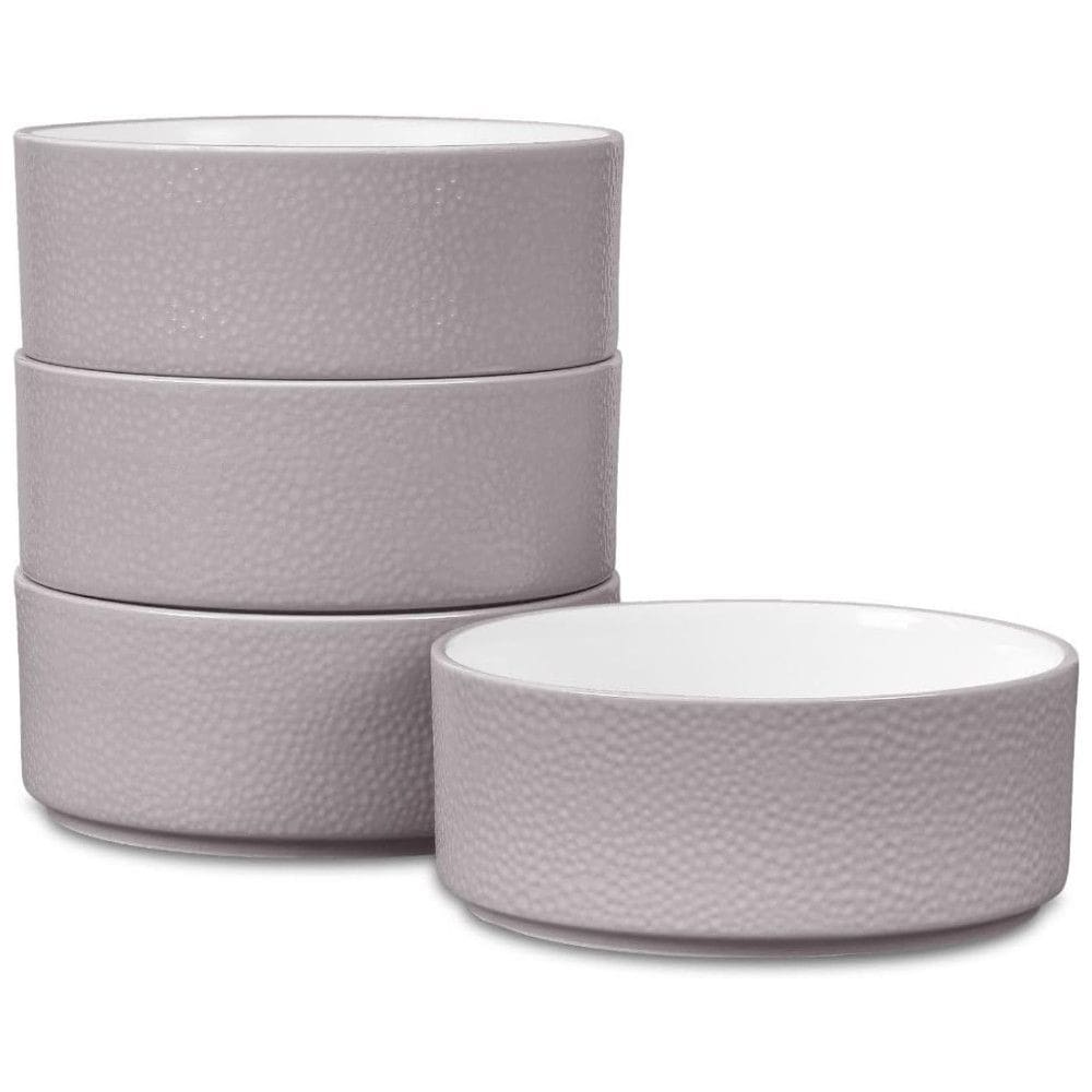 Conjunto de Tigelas, Estilo Minimalista com 4 Peças, Capacidade de 600mL, Material de Porcelana e Formato Redondo, Noritake G009-200D