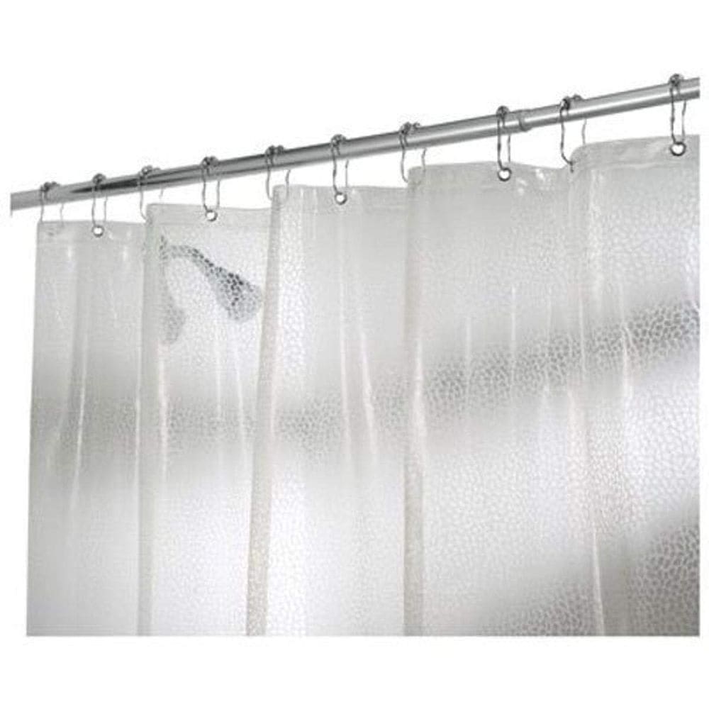 Cortina de chuveiro de chuva InterDesign 183x183 cm sem PVC transparente