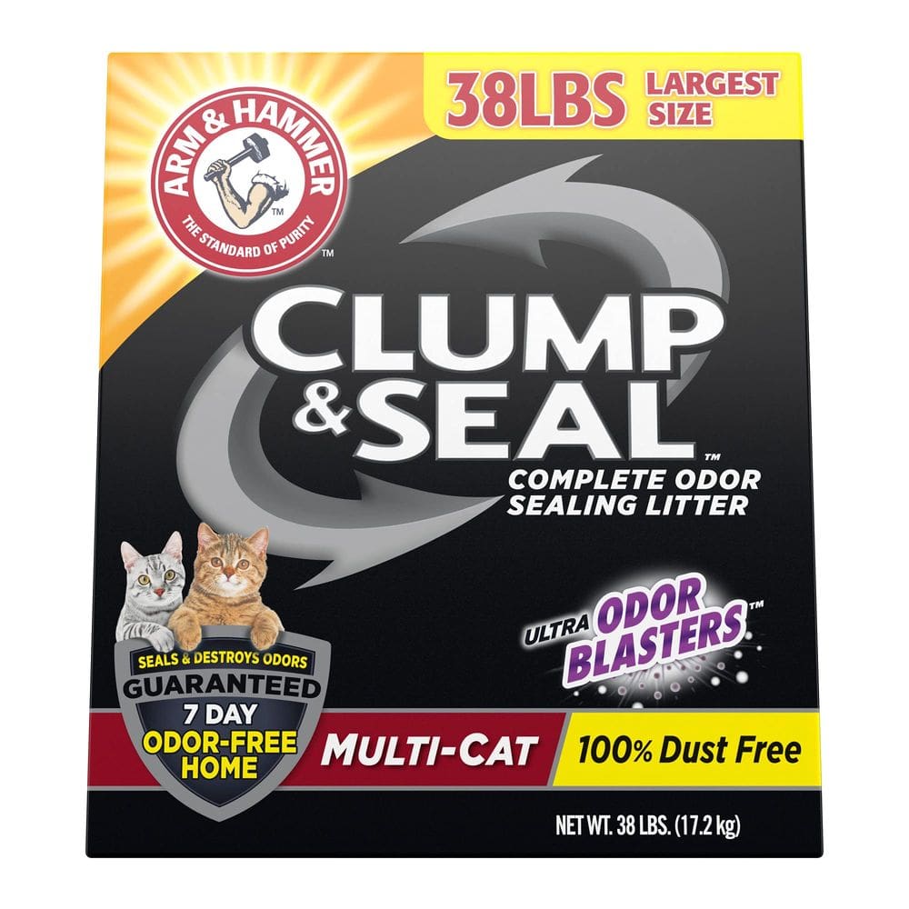 Cat Litter Arm & Hammer Clump & Seal Multi-Cat 17,24 kg