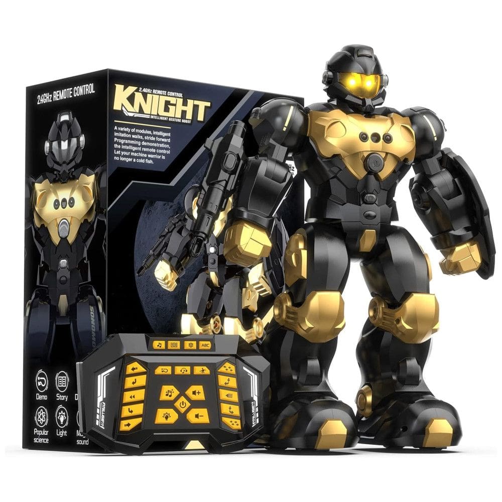 Robô Interativo com Controle Remoto Programável e Sensor de Gestos para Crianças de 6 a 9 Anos, SONOMO, Preto