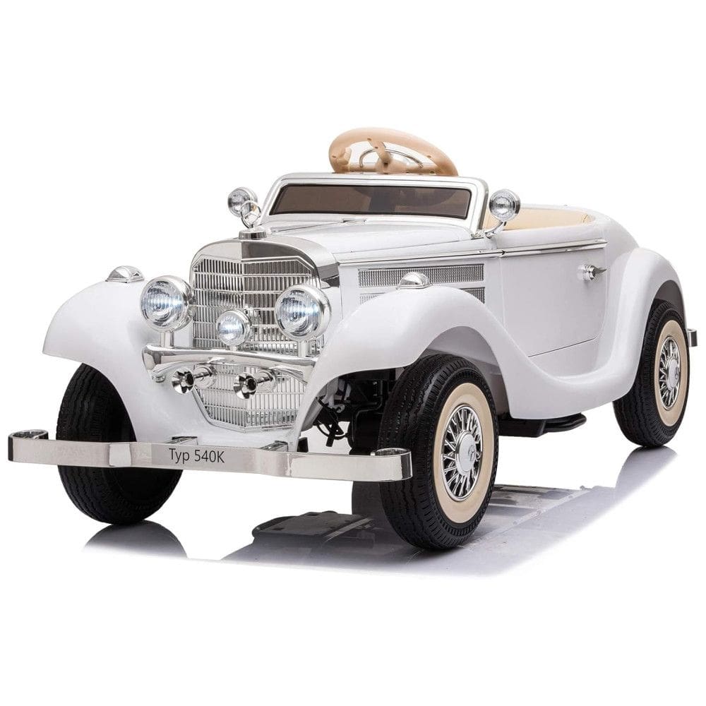 Carro, Carrinho Elétrico Infantil a Bateria 12V 1 Assento com Controle Remoto, SOPBOST, Branco