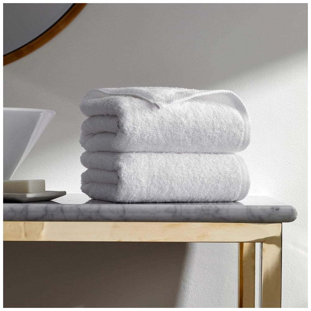 Kit Toalhas de Banho em 100% Algodão com 2 Peças para Spa, Hotel e Academia, H by Frette, Branca