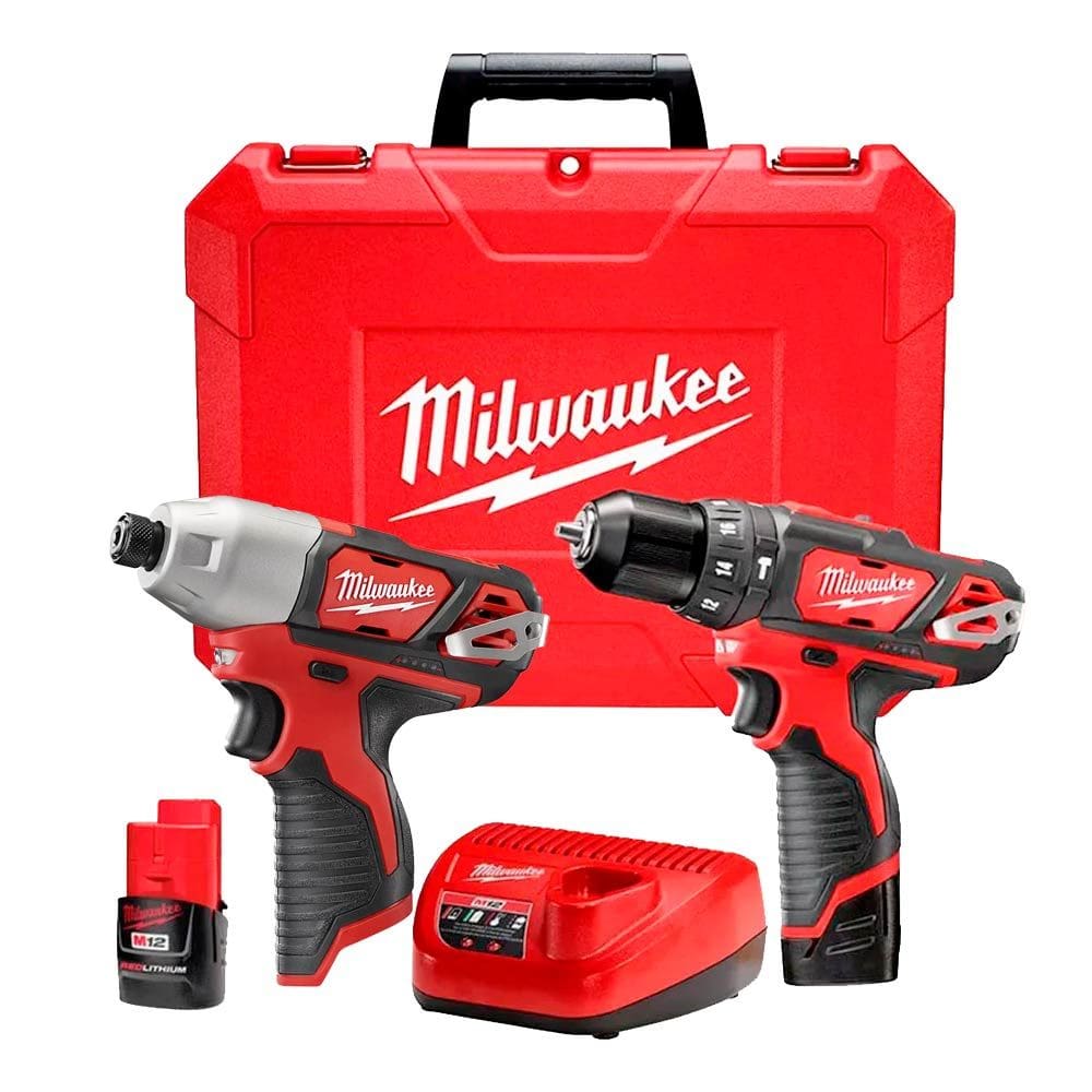 Kit Parafusadeira e Furadeira de Impacto 2 Bat 2,0Ah Bivolt 12V 2408-KITTAB Milwaukee