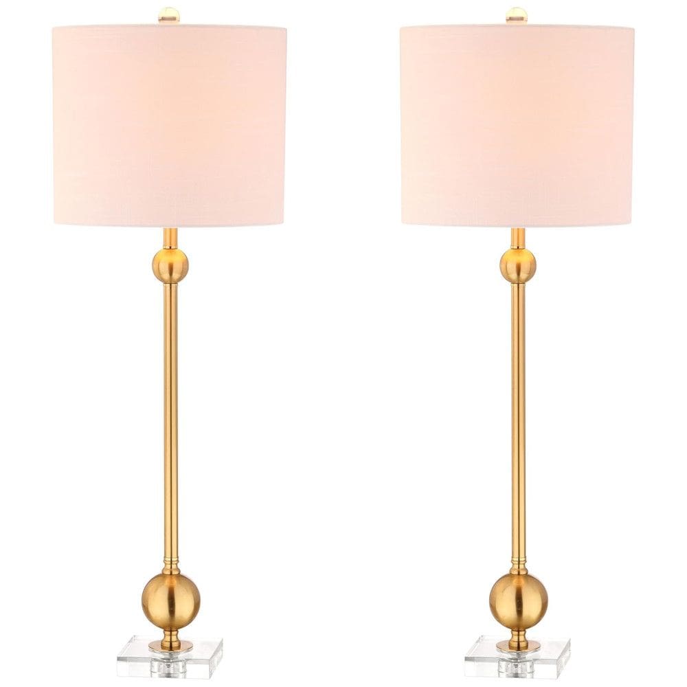 Abajur Luminária de Mesa, Estilo Moderna Contemporânea com 86 cm de Altura para Quarto, Sala de Estar e Escritório, 2 Un, 110V 60W