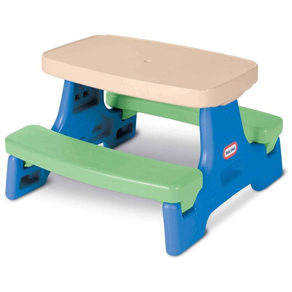 Mesa Infantil para Picnic com 4 Lugares para Crianças de 2 a 5 Anos, LITTLE TIKES 632952M, Verde