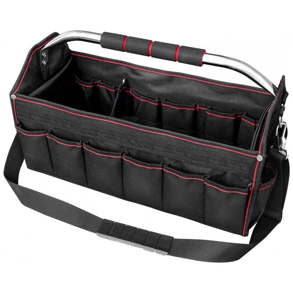 Bolsa de Ferramentas Organizadora com 27 Compartimentos, HAUTMEC HT0020 TB, Preto