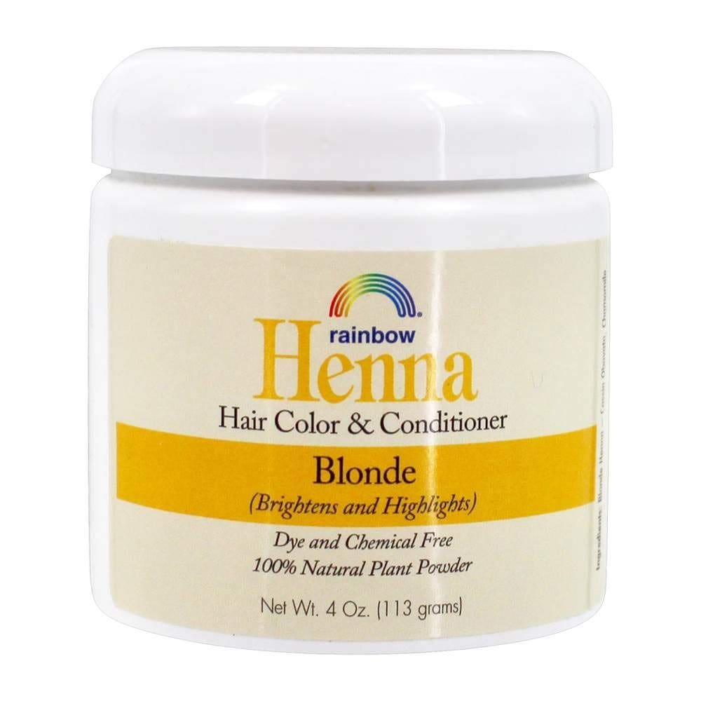 Cor e condicionador de cabelo Rainbow Research Henna Blonde 120mL