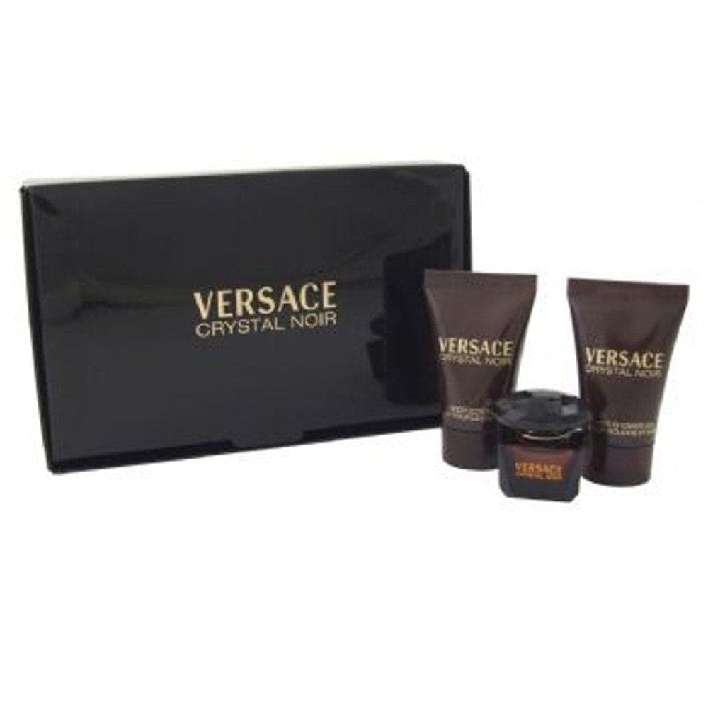 Conjunto de perfume Versace Crystal Noir Mini EDT para mulheres