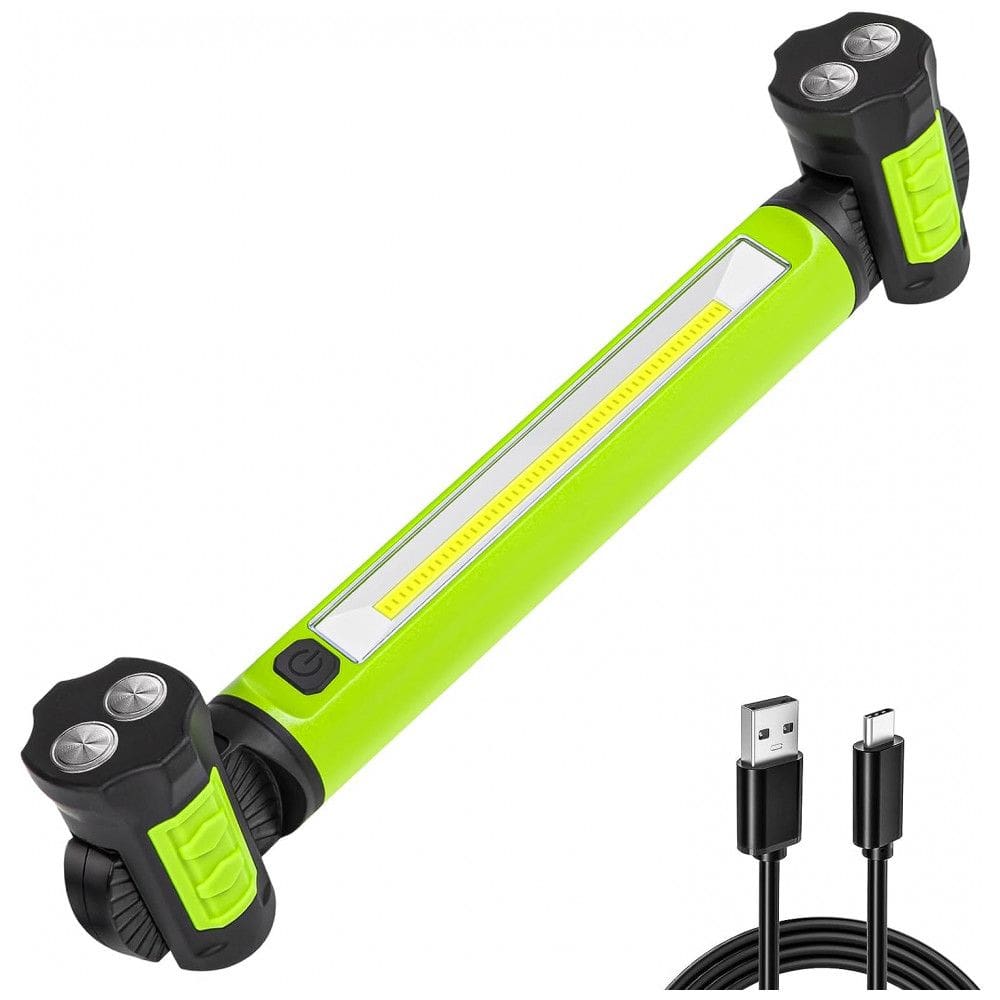 Luz de trabalho LED 20W 2500LM Magnética Recarregável USB, ROPELUX JF728AU, Verde
