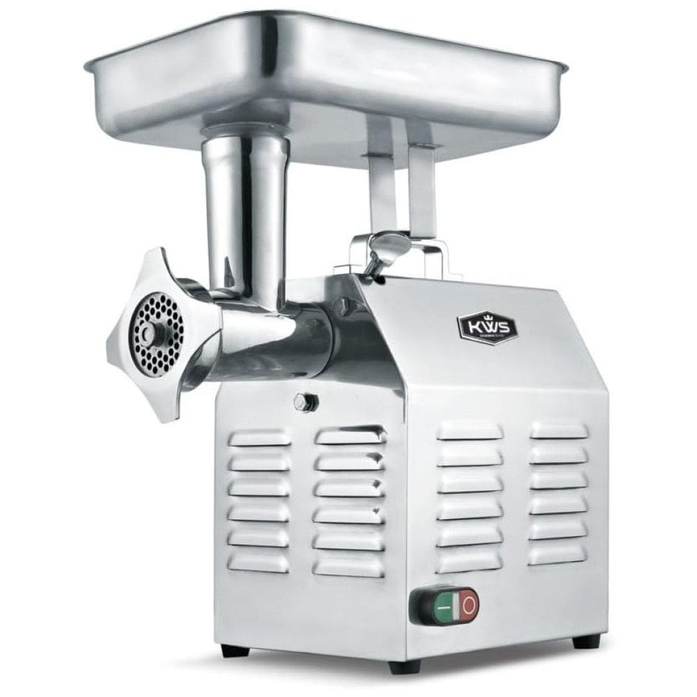 Moedor de Carne Elétrico TC, 1200W 1.5HP, Aço Inox, 110v, KWS KITCHENWARE STATION ME 22, Prateado