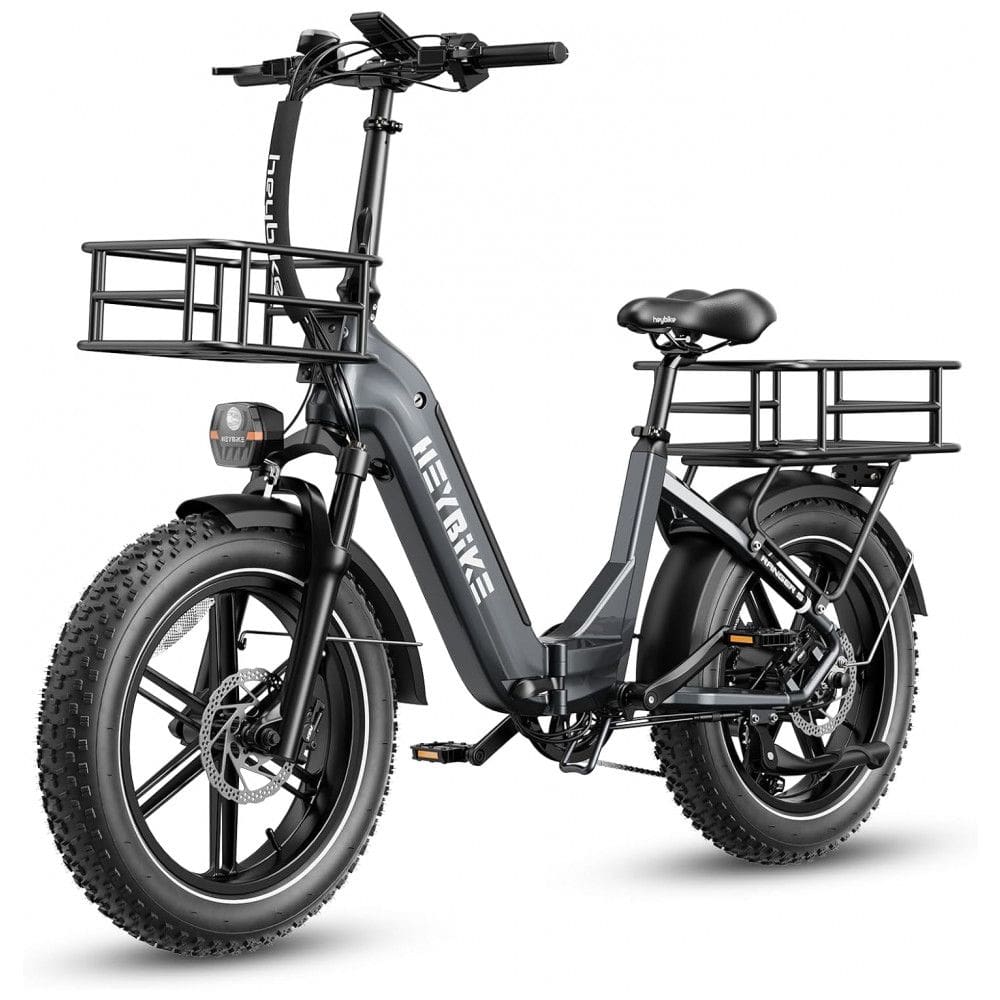 Bicicleta Elétrica Heybike Ranger S para Adultos, Motor de 1400W, Pneu Gordo 20” x 4.0”, Bateria Removível de 48V 14.4AH, Dobrável