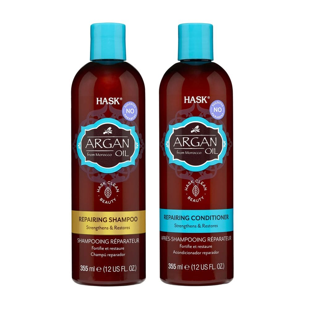 Conjunto de shampoo e condicionador HASK ARGAN OIL Repairing