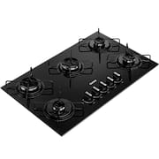Cooktop 5 Bocas CD075BE a Gas Mesa de Vidro Temperado Consul
