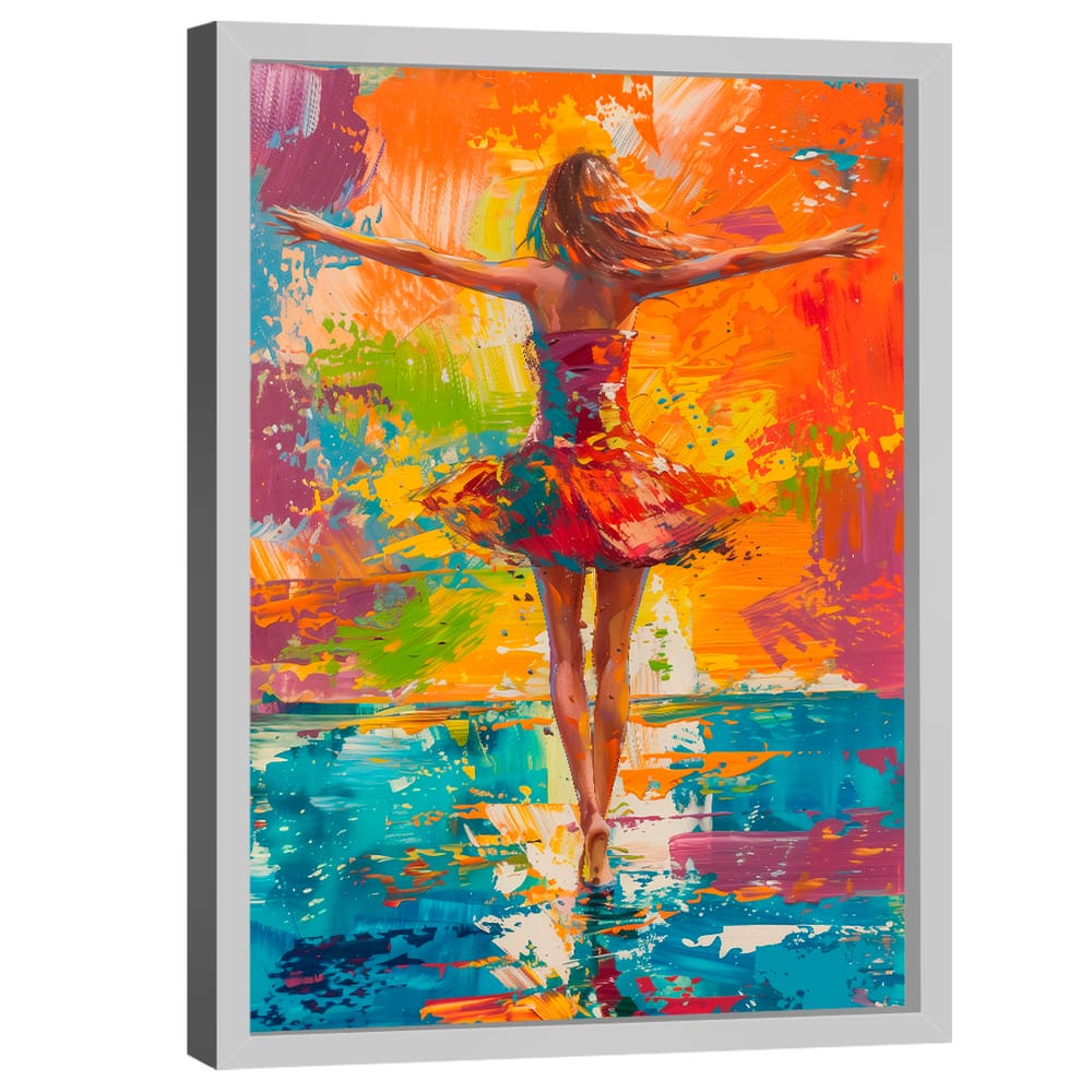 Quadro Decorativo Bailarina Estilo Pintura