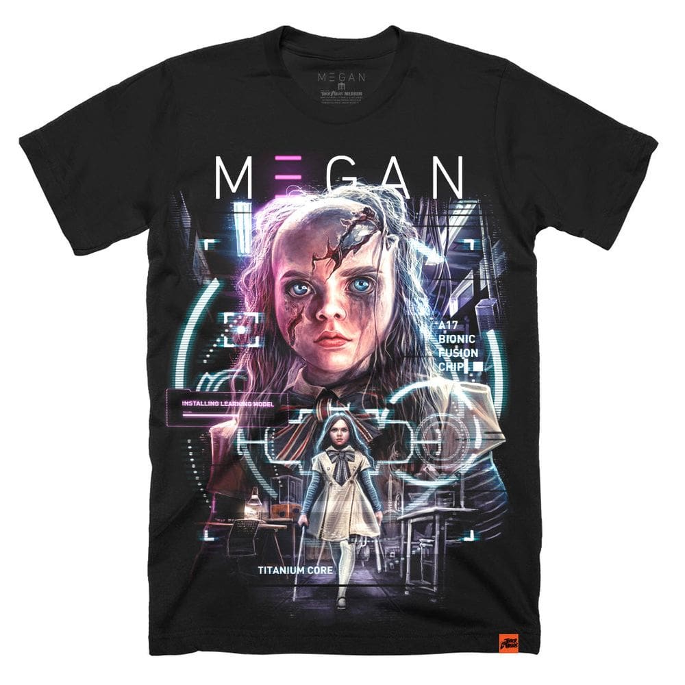 Camiseta ROCKINSTONE M3GAN Learn Some Manners Halloween 2025