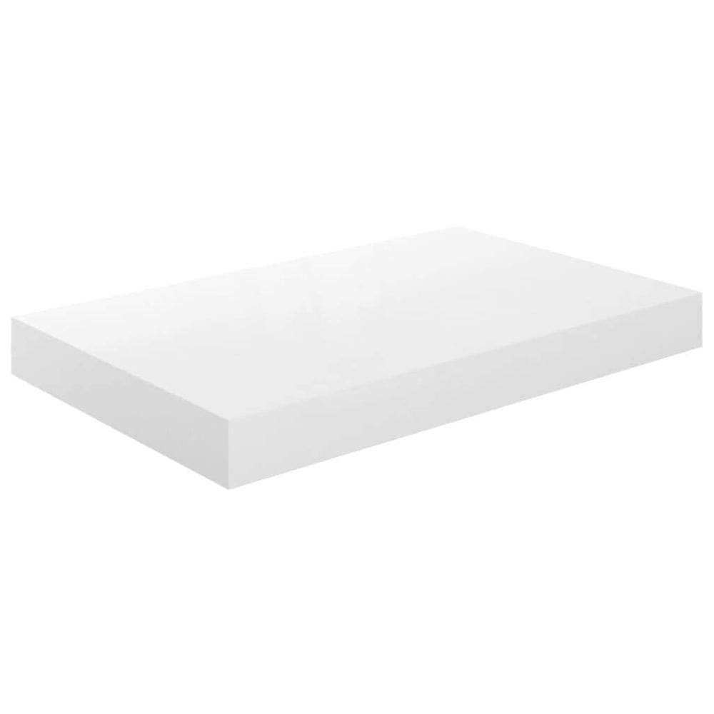 Prateleira de parede flutuante vidaXL branca de alto brilho 40x23x4cm MDF
