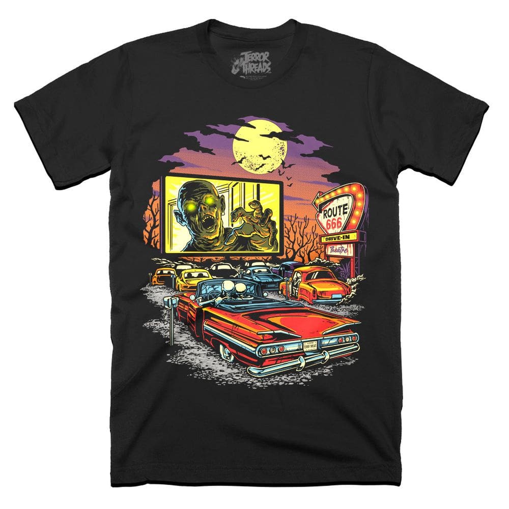 Camiseta ROCKINSTONE Route 666 Drive-In Halloween 2025