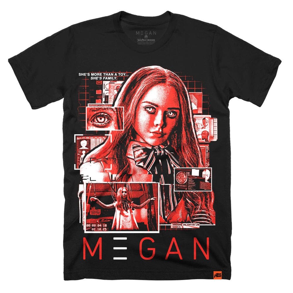 Camiseta ROCKINSTONE M3GAN Halloween 2025 para crianças