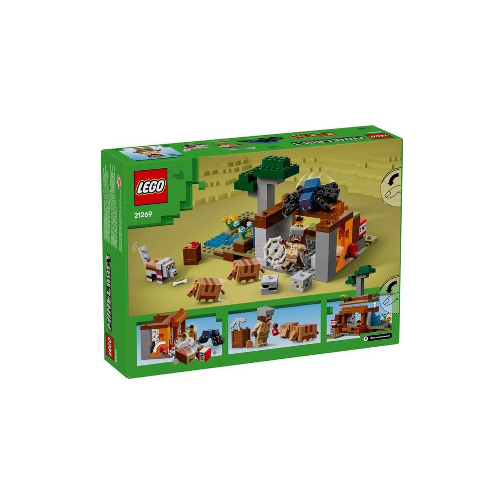 Bloco de Montar Lego Minecraft - Expedicao na Mina do Tatu LEGO DO BRASIL
