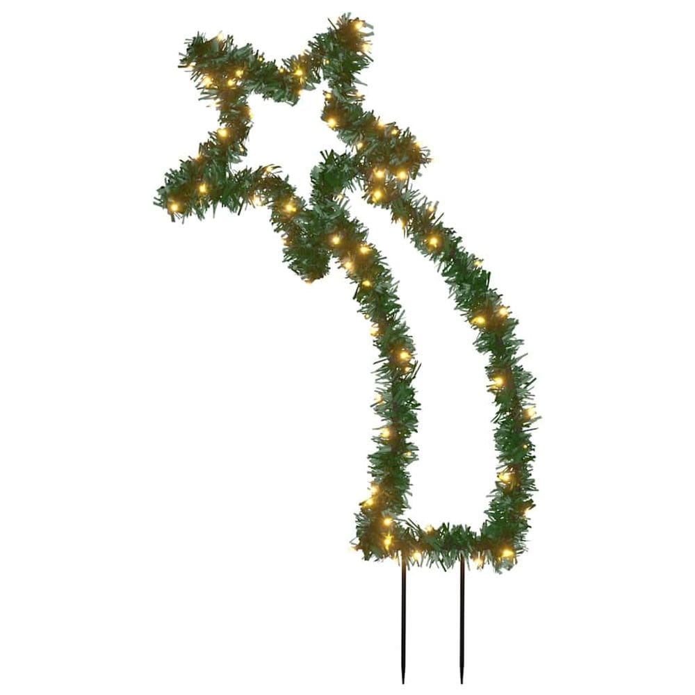 Decoração de luz de Natal vidaXL Meteor 80 LED IP44