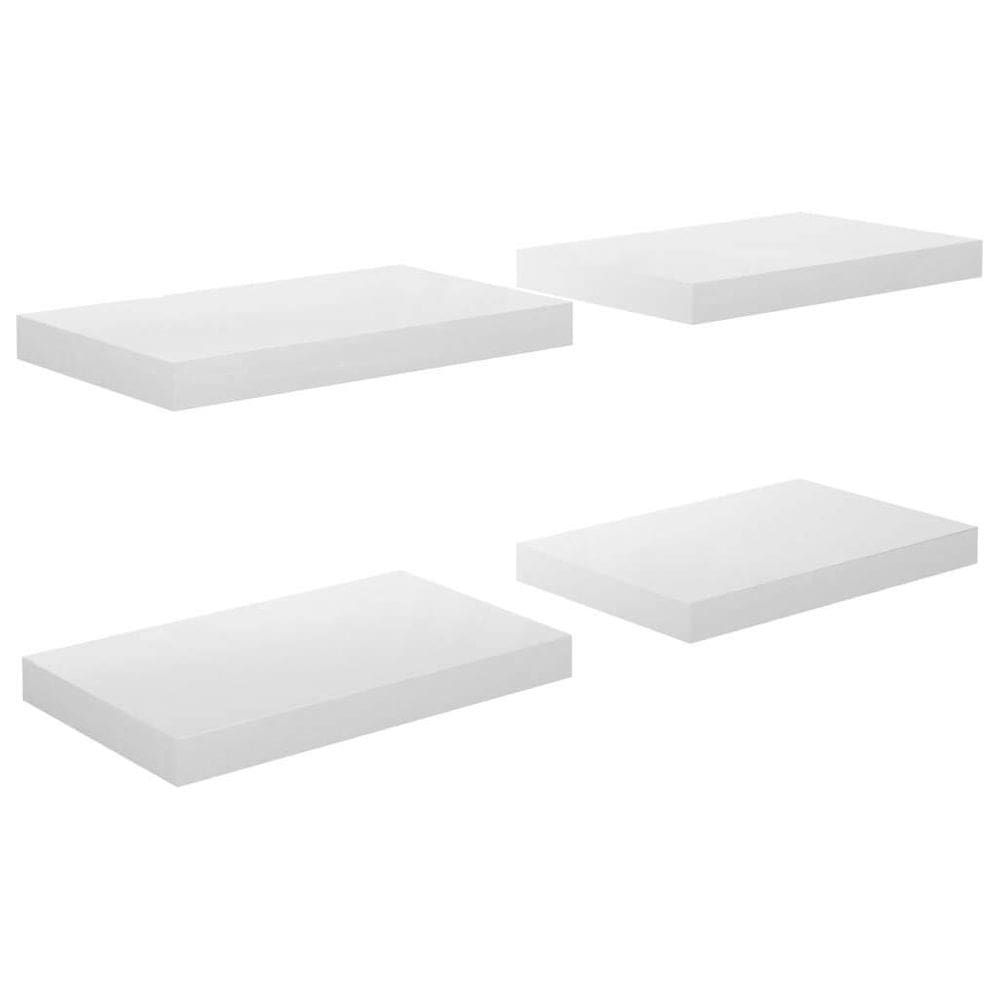 Prateleiras de parede VidaXL Floating High Gloss White 40x23x4cm MDF