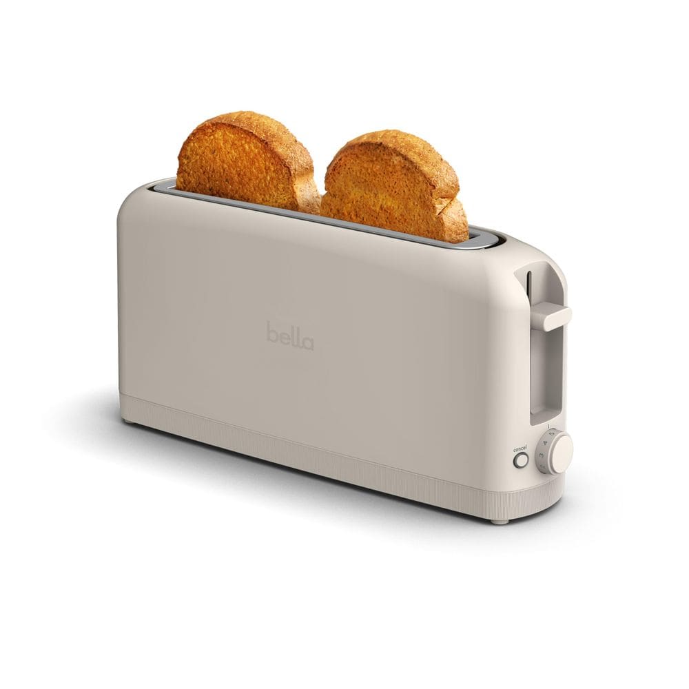 Torradeira BELLA 2 Slice Slim serve para qualquer lugar™ 900 W de leite de aveia