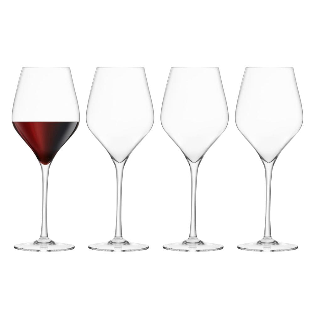 Conjunto de 4 taças de vinho tinto Final Touch de 620 ml de cristal sem grafite