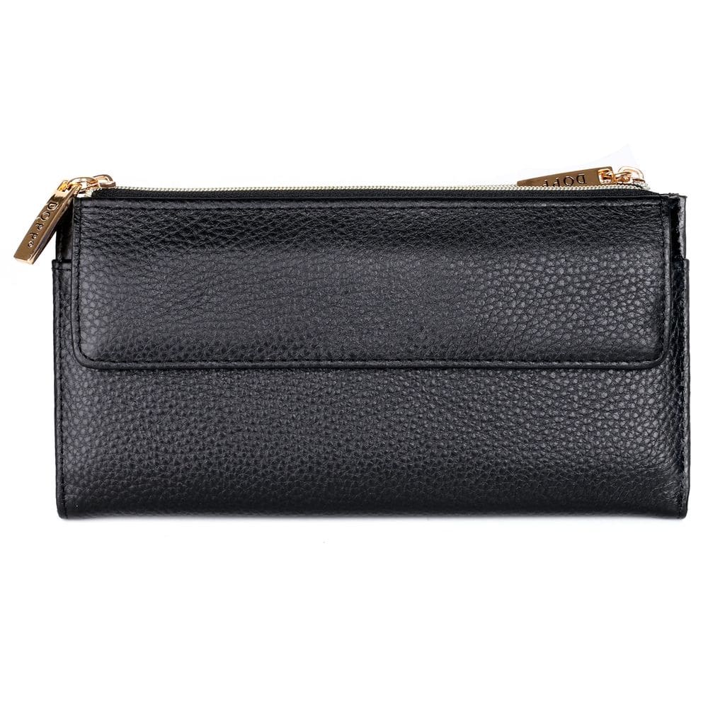 Carteira Dopp Cosmopolitan preta com bloqueio RFID 20x10x2 cm