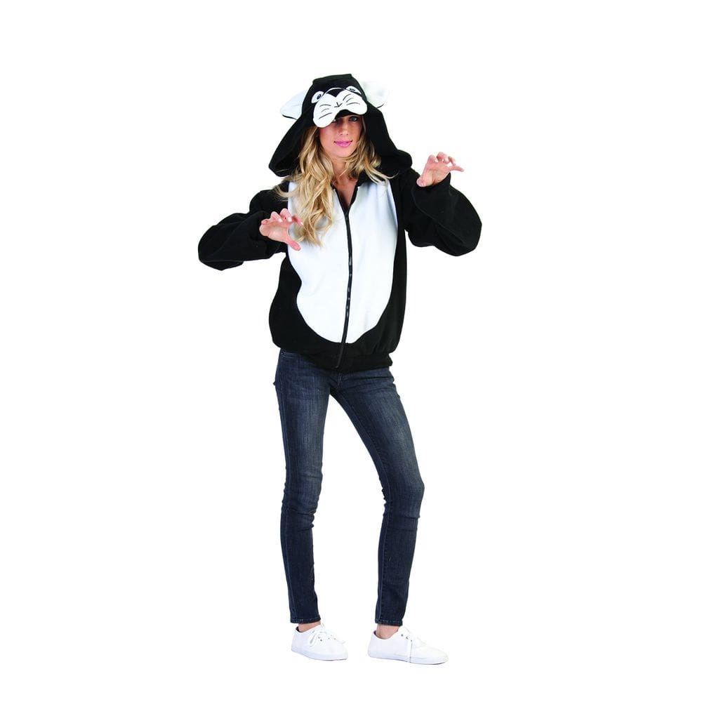 Hoodie RG Costumes Cassidy Cat preto/branco tamanho L
