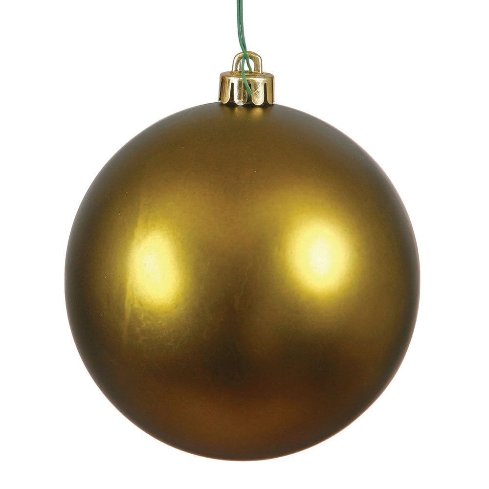 Enfeite suspenso Vickerman 20 cm Olive Matte Ball