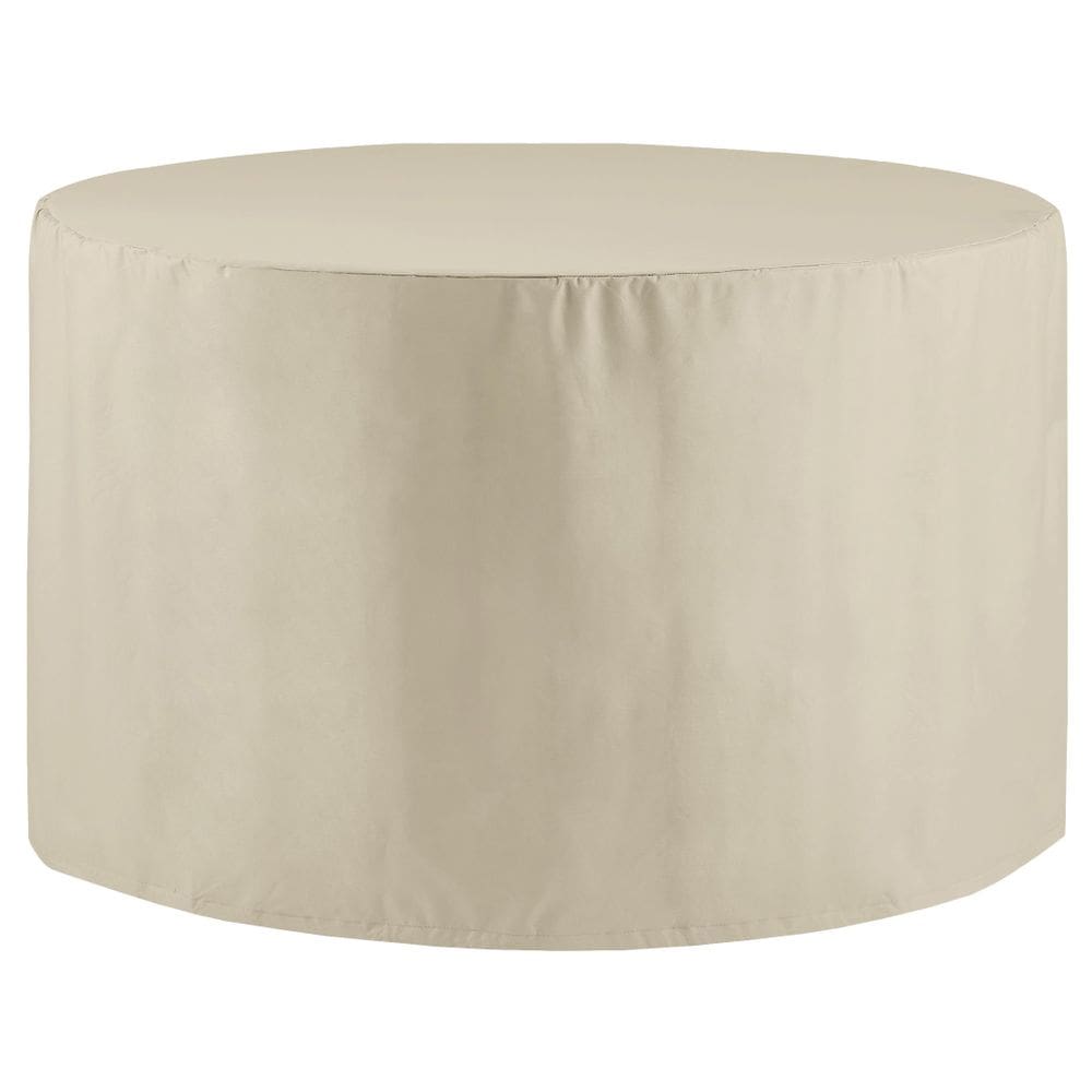 Capa de mesa de jantar redonda impermeável para pátio Crosley Furniture Bronzeada