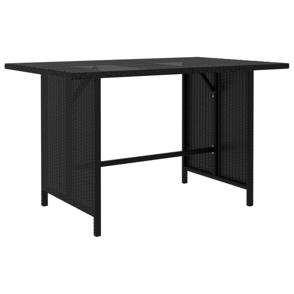 Mesa de jantar ao ar livre Benzara 109cm Rattan Steel Frame