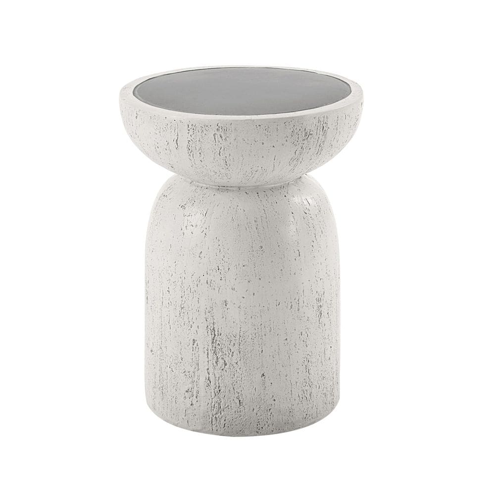 Mesa Acme Dylana Round Accent Faux Concrete Finish