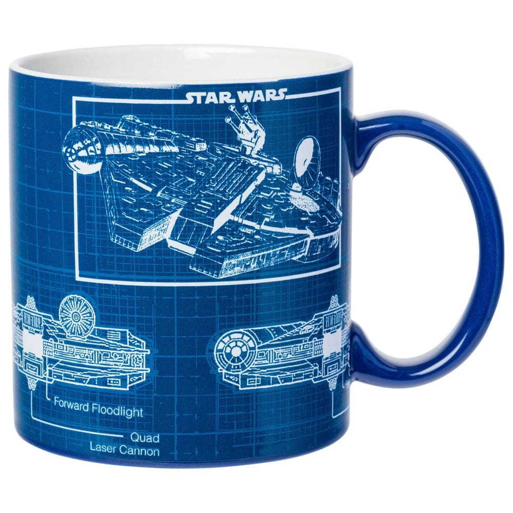 Caneca de cerâmica Silver Buffalo Star Wars Millenium Falcon 600ml