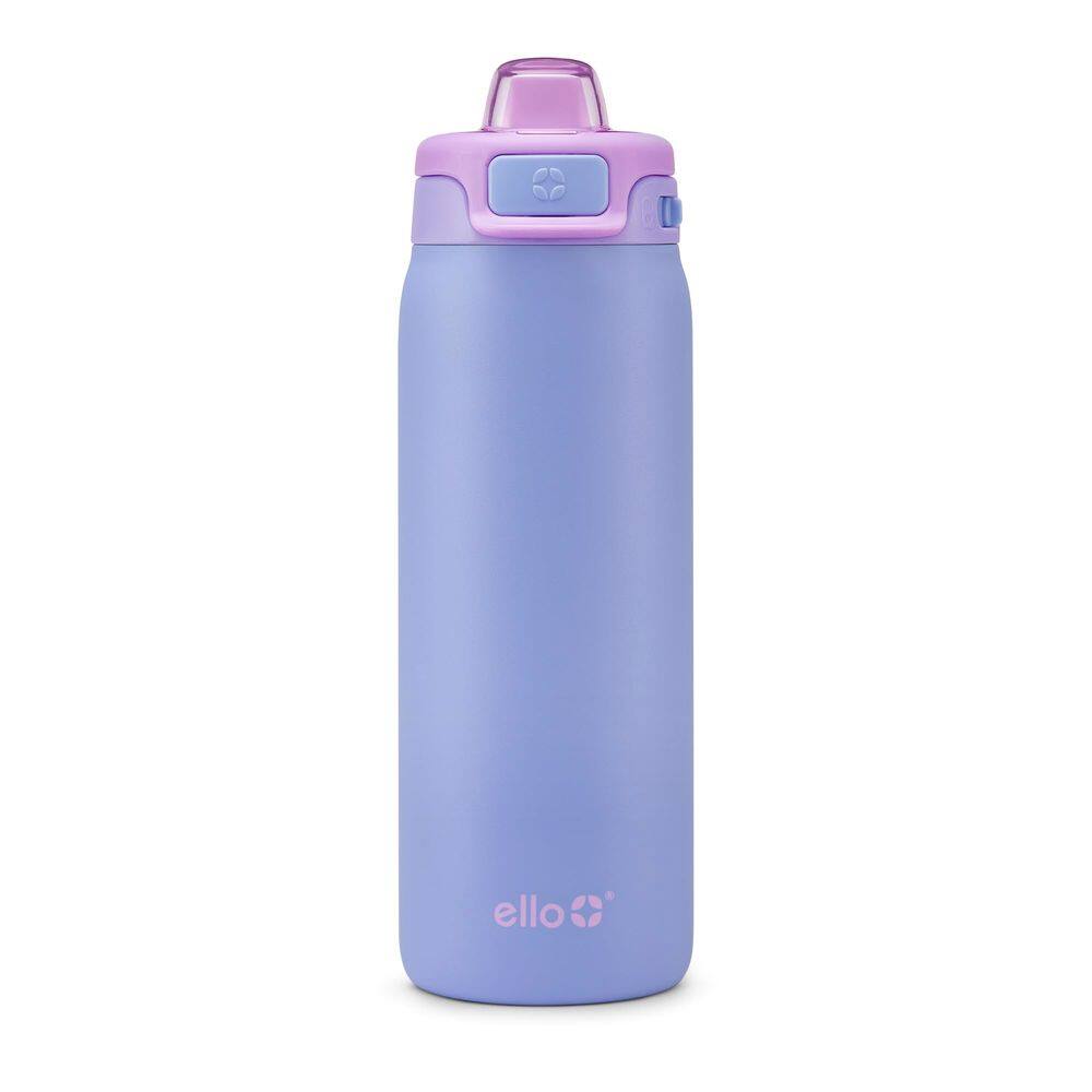 Garrafa de água Ello Kids Pop & Fill 530ml em aço inoxidável